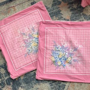 Handmade vintage pillow shams